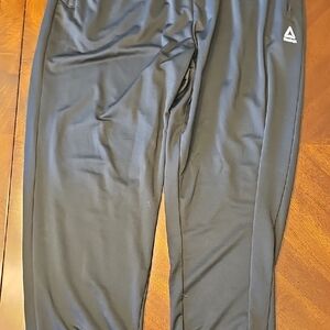 Reebok Black Athletic Jogger Pants with Logo